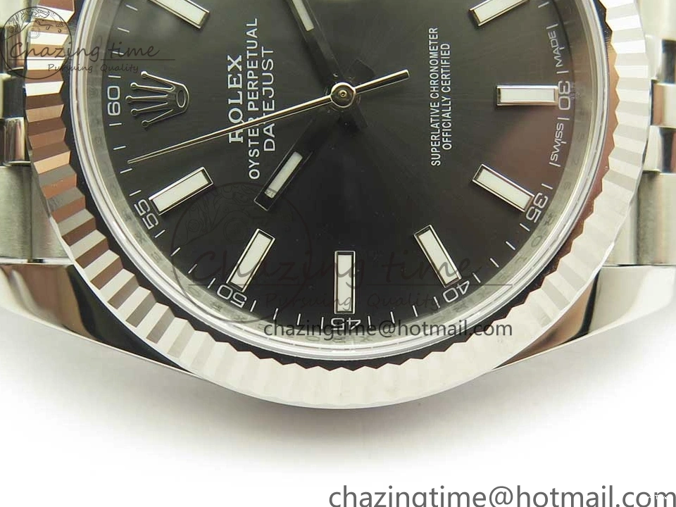 MiroTime 1219 DateJust 41 126334 904L SS DJF 1:1 Best Edition Gray Dial on Jubilee Bracelet A Colorful 3301